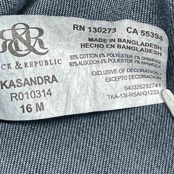 Women’s Navy Blue 16 Rock & Republic Jeans - Picture 10 of 14